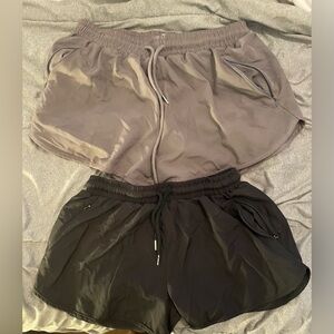 Women’s running shorts with spandex attached